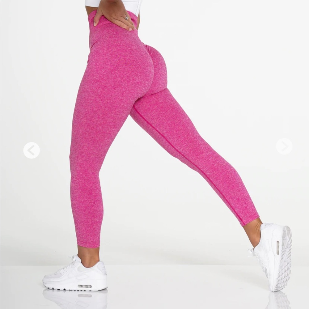NVGTN fuschia scrunch butt leggings.  Worn a handful of times.